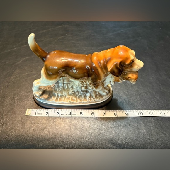 Vintage Porcelain Norleans Japan hunting dog with rabbit RARE find - Picture 6 of 8